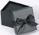 Premium Ribbon Earring Pendant Combination Box, Choose from various Colors. 3.25" x 3.5" x 1.5"H (JFC6-Color)