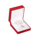 Premium Ribbon Earring Pendant Combination Box, Choose from various Colors. 3.25" x 3.5" x 1.5"H (JFC6-Color)