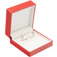 Premium Ribbon Earring Pendant Combination Box, Choose from various Colors. 3.25" x 3.5" x 1.5"H (JFC6-Color)