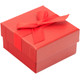 Red Pendant Jewelry Box with Ribbon Packer – Elegant Single Pendant Gift Box(JFP9-Color)