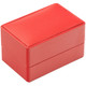 Red Double Ring Jewelry Box with Ribbon Packer – Elegant Double Ring Gift Box (JFR5-Color)