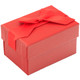Red Double Ring Jewelry Box with Ribbon Packer – Elegant Double Ring Gift Box (JFR5-Color)