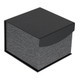 Metallic Mesh Grey Magnetic Watch (pillow) Box,4" x 4 1/8" x 3"H