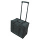 Soft PVC carrying case w/handle - Black, 16" x 9" x 13 1/2"H