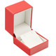 Red Earring Jewelry Box with Ribbon Packer – Elegant Earring Gift Box (JFE3-RD)