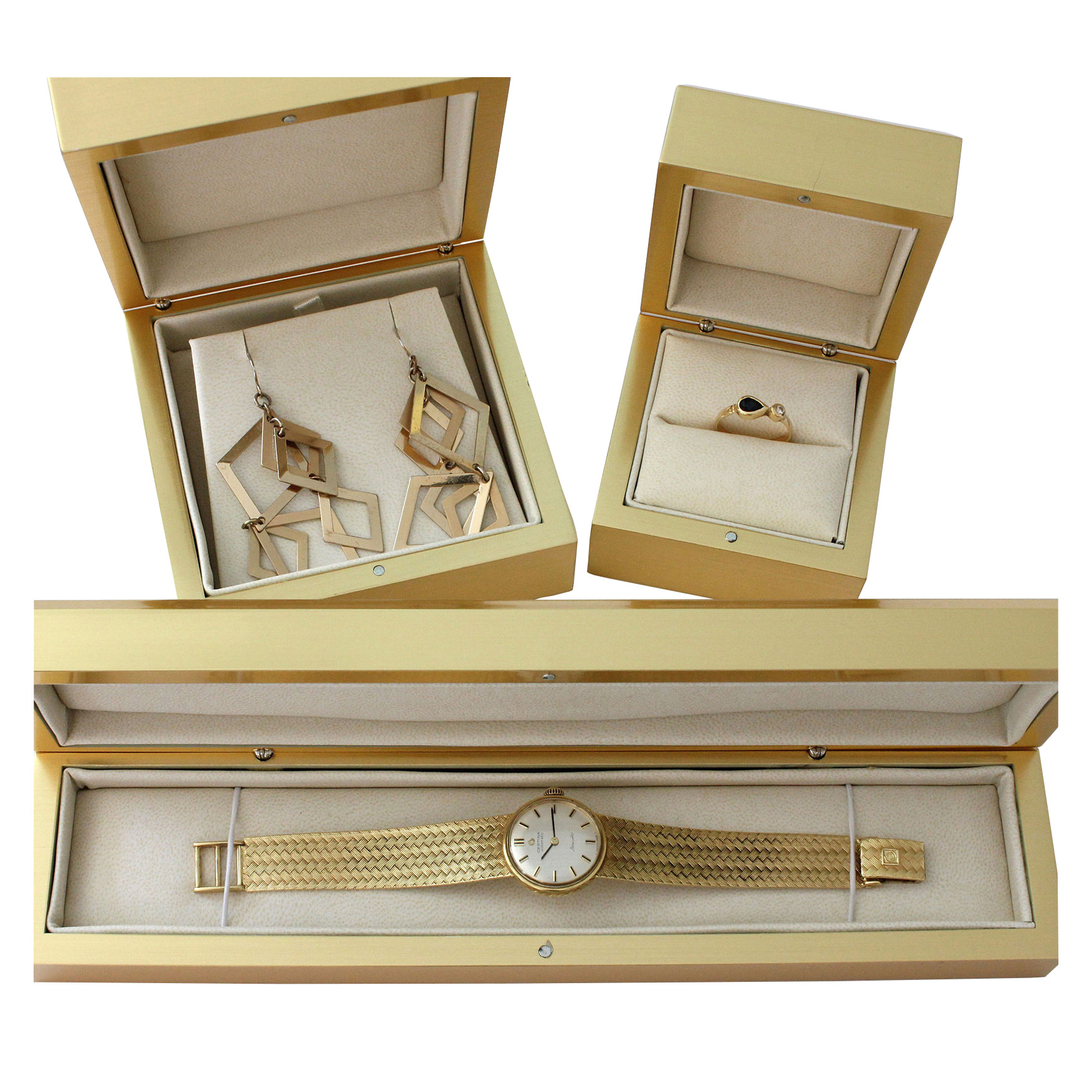 gold jewelry boxes