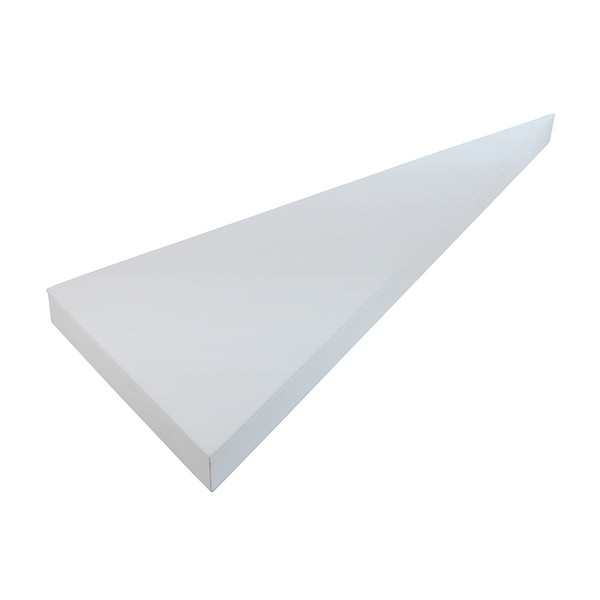 2-Pieces Corner Base Set,White Leather , 7.5" x 19" x 1"H (ST-1002-W ...