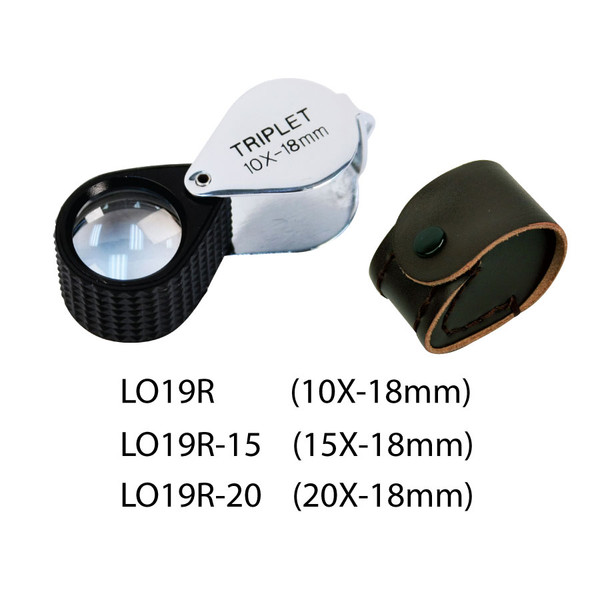 Jewelers Loupe Triplet Glass Lens, 21 mm, Silver - Eds Box