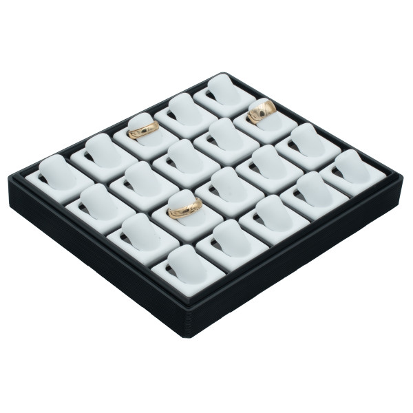Lightweight Plastic Stackable Display Tray for Rings - Ed's Box ...