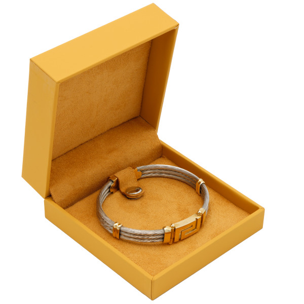 Ares Series Armreif-/Armband-Box Mit Schwarzem Insert & C-Clip – 2-teilige Aufbewahrungsbox, Ca. 90x90x30 Mm, Hochwertige Verarbeitung