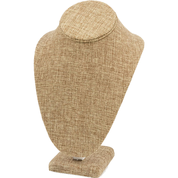 thumbnail image 2 of Modern Black Burlap Necklace Display Easel Stand - Holds 3 Pieces, Padded 2 of 6