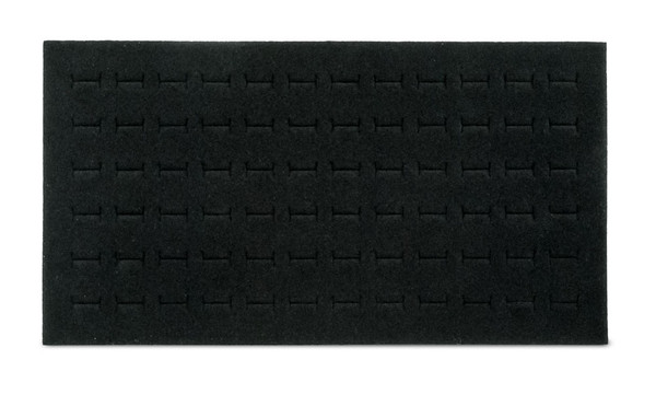 72-Ring Foam Tray Insert, Standard Size In Black - Eds Box & Supply Co.