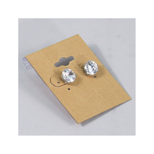 Earring Cards/ Kraft 1-1/2 x 2