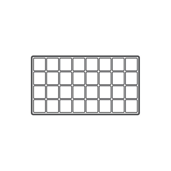 12-compartment Durable plastic tray Insert, 14 1/8x 7 5/8x 1 3/8