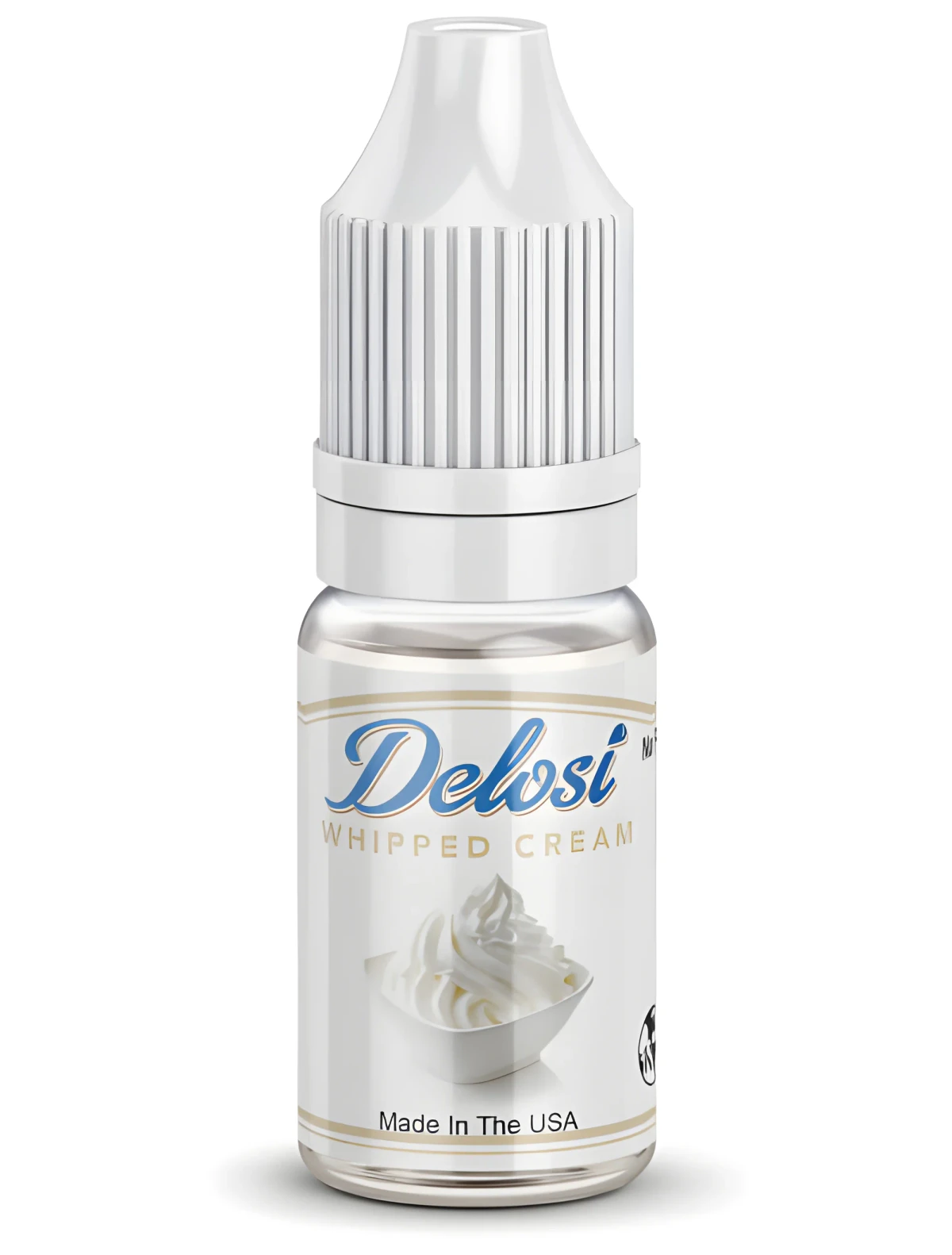 Whipped Cream Flavor Concentrate - sealed bottle with white CRC cap