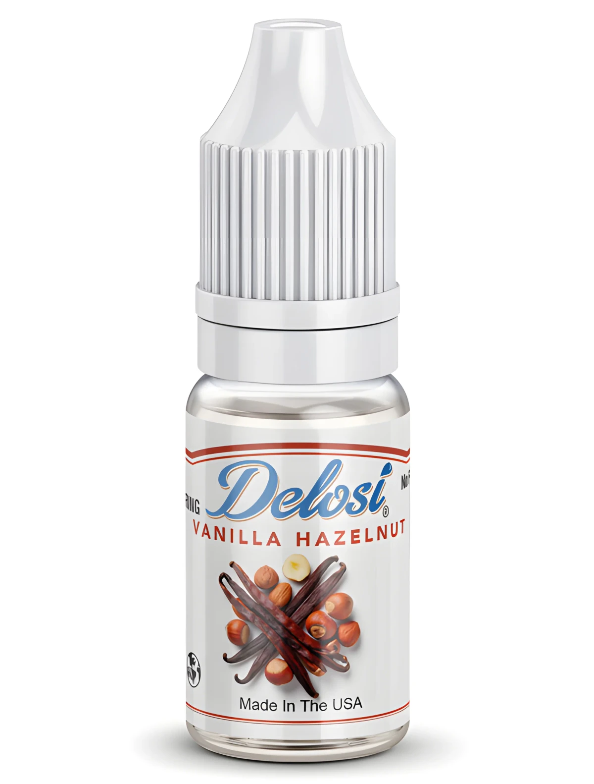 Vanilla Hazelnut Flavor Concentrate - sealed bottle with white CRC cap