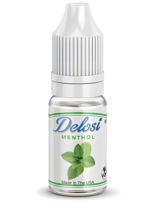 Menthol Flavor Concentrate - sealed bottle with white CRC cap