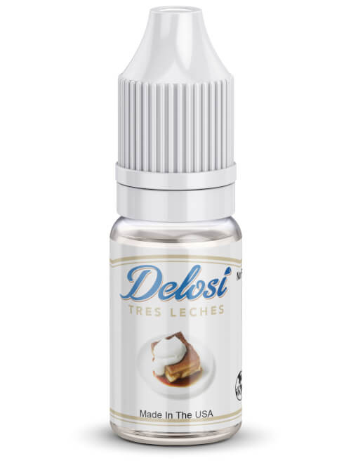 Tres Leches Flavor Concentrate in a bottle with a white CRC cap - a  great choice for all your flavor-packed recipes and creative projects.