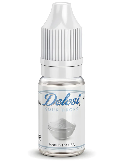 Sour Drops Flavor Concentrate - sealed bottle with white CRC cap