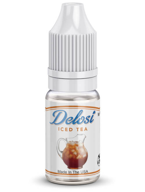 Iced Tea Flavor Concentrate in a bottle with a white CRC cap - a  great choice for all your flavor-packed recipes and creative projects.