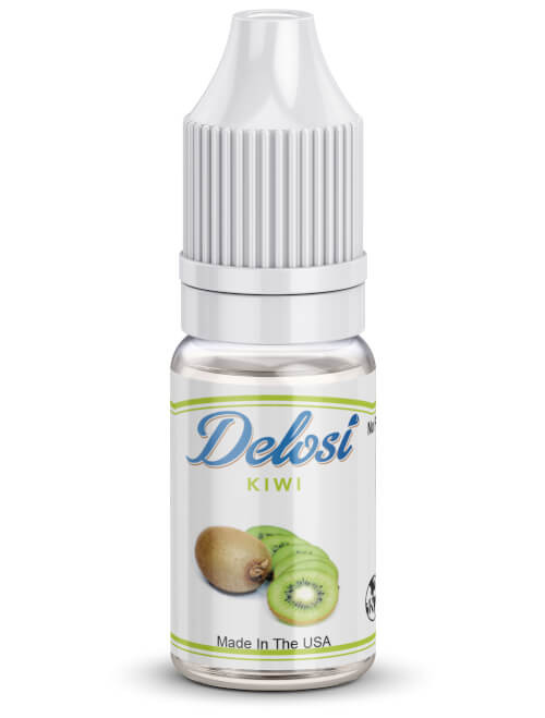 Kiwi Flavor Concentrate in a bottle with a white CRC cap - a  great choice for all your flavor-packed recipes and creative projects.