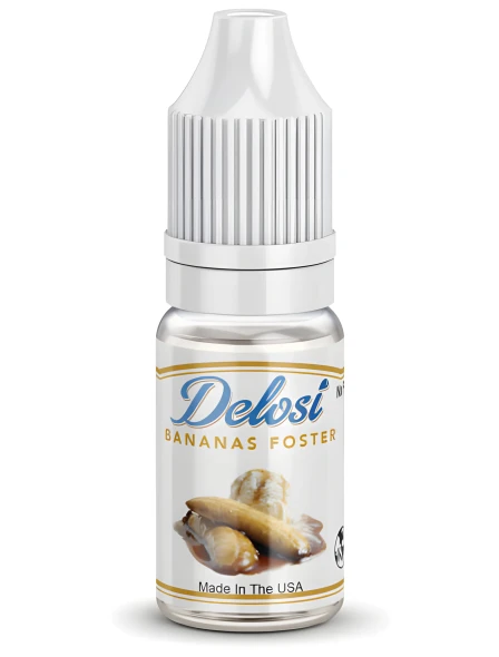 Bananas Foster Flavor Concentrate - sealed bottle with white CRC cap