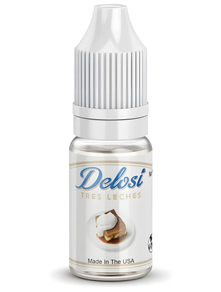 Tres Leches Flavor Concentrate - sealed bottle with white CRC cap