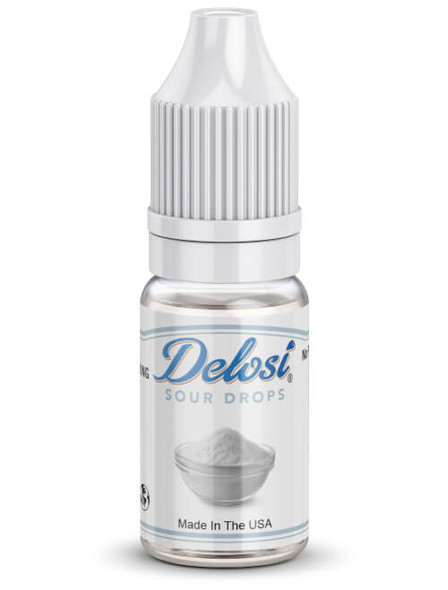 Sour Drops Flavor Concentrate in a bottle with a white CRC cap - a  great choice for all your flavor-packed recipes and creative projects.