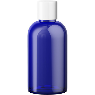 Cobalt Blue 120mL PET Storage Bottle - durable, light-protective PET bottle, ideal for secure, long-term storage of light-sensitive liquids.