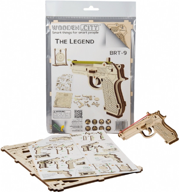 WoodenCity Legend BRT-9 Mechanical Model Rubber Band Gun - King