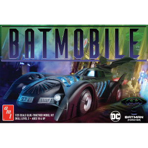 Batman Forever Batmobile plastic model kit.  Requires plastic model cement to complete.