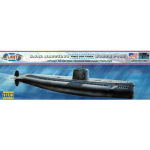 1/300 SSN 571 Nautilus Submarine plastic model kit.  Requires plastic model cement to complete.