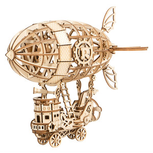 Airship 3D Wood Model Airship 3D Wood Model