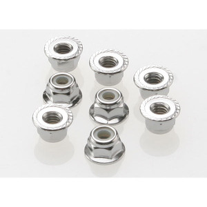 Nuts, 4mm Nylon Locking Nuts, 4mm Nylon Locking