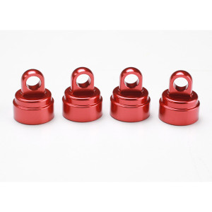 Shock Caps, Aluminum: RED Shock Caps, Aluminum: RED