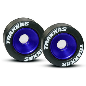 Wheelie Bar Wheels, Aluminum: BLUE Wheelie Bar Wheels, Aluminum: BLUE