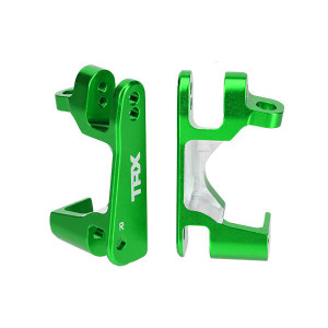 Caster Blocks, Aluminum: GREEN Caster Blocks, Aluminum: GREEN