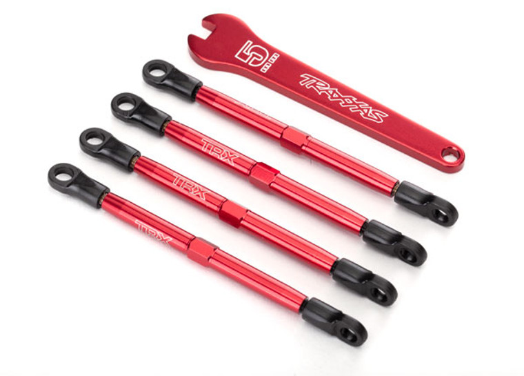 Toe Links, Aluminum, 1/16 E-Revo, RED