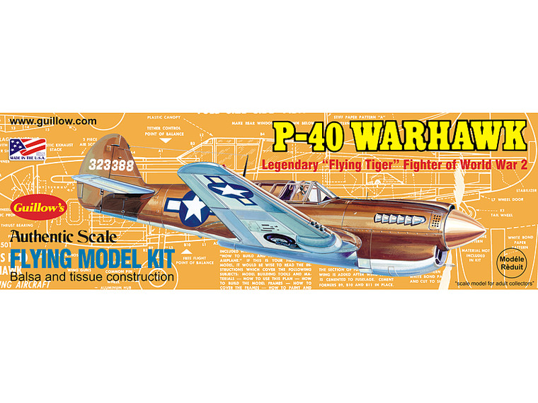 Curtiss P40 Warhawk Laser Cut Kit