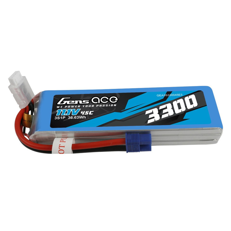 3S 3300mAh 45C Gens Lipo: EC3