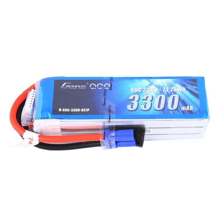 6S 3300mAh 60C Lipo: EC5