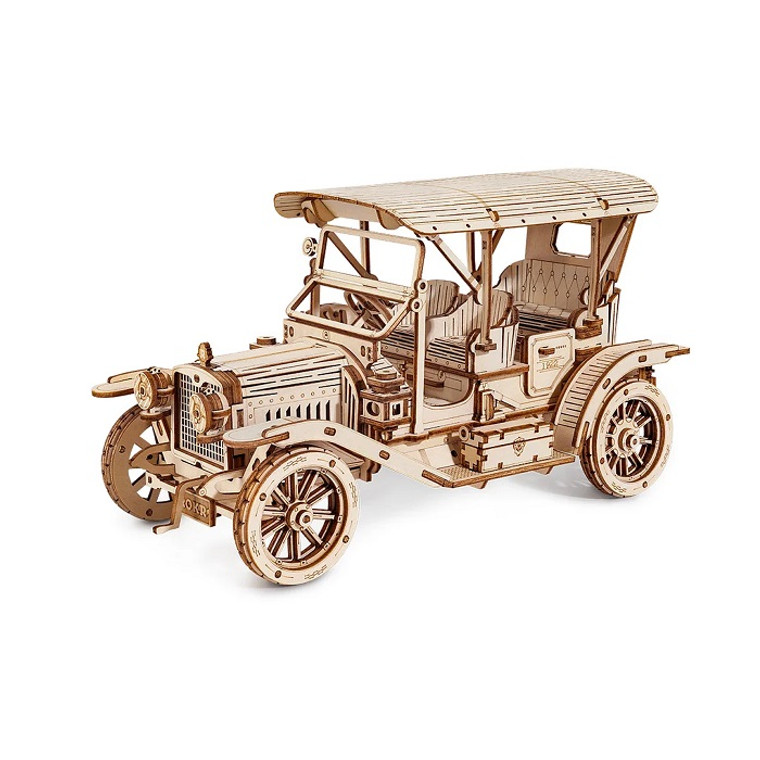 Vintage Car Mechanical Wood Model