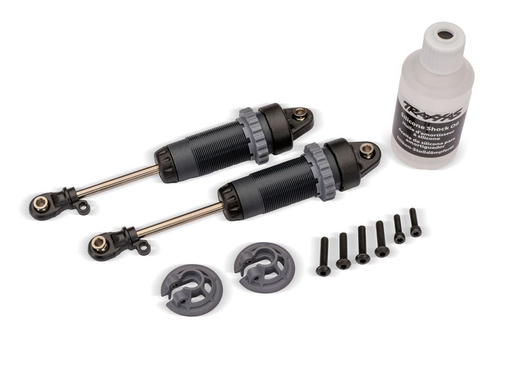 1/10 XX-Long GTR Shocks: STEEL-GRAY