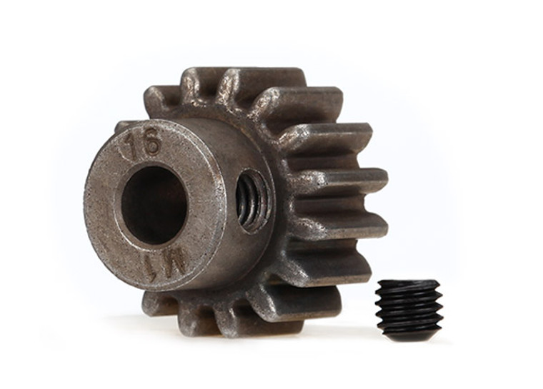 Gear, 16T M1, Pinion, 5mm Shaft