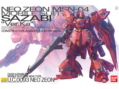 新品未使用　NEO ZEON MSN-05 SAZABI MGサザビー ガンダム MG Neo Zeon MSN-04 Sazabi - King Kong Hobbies