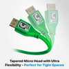 Tapered Micro Head with Ultra-Flexibility-Perfect for Tight Spaces