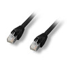CAT6A Shielded Patch Cable Black 10ft