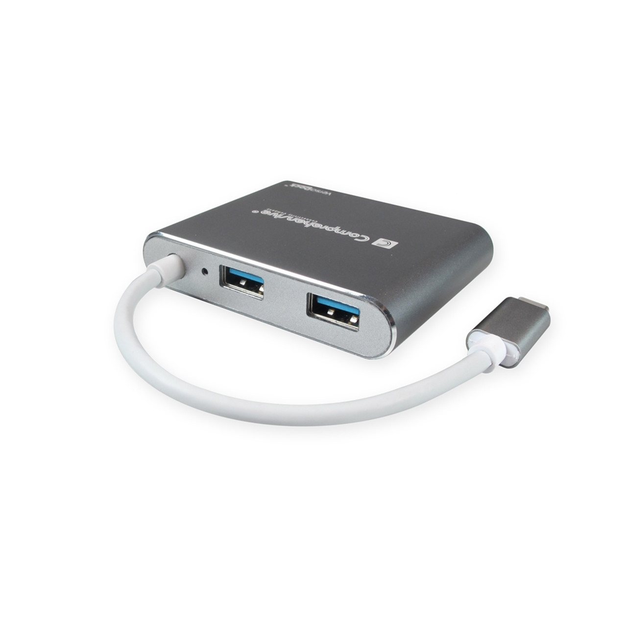 USB-C-zu-HDMI/VGA/USB 3.0x3/RJ45/PD-Dockingstation, 0,15 m, grau, vers