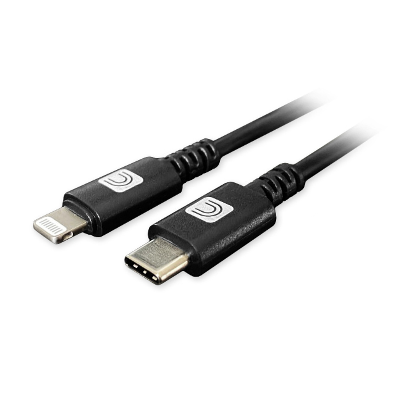 Pro AV/IT Lightning Male to USB-C Male Cable Black 3ft