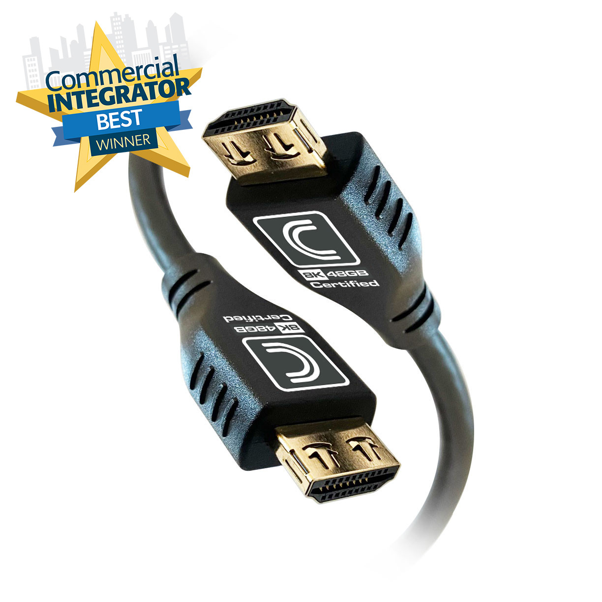 HDMI プロジェクト Comprehensive MicroFlex™ 8K HDMI Cable Black 9ft